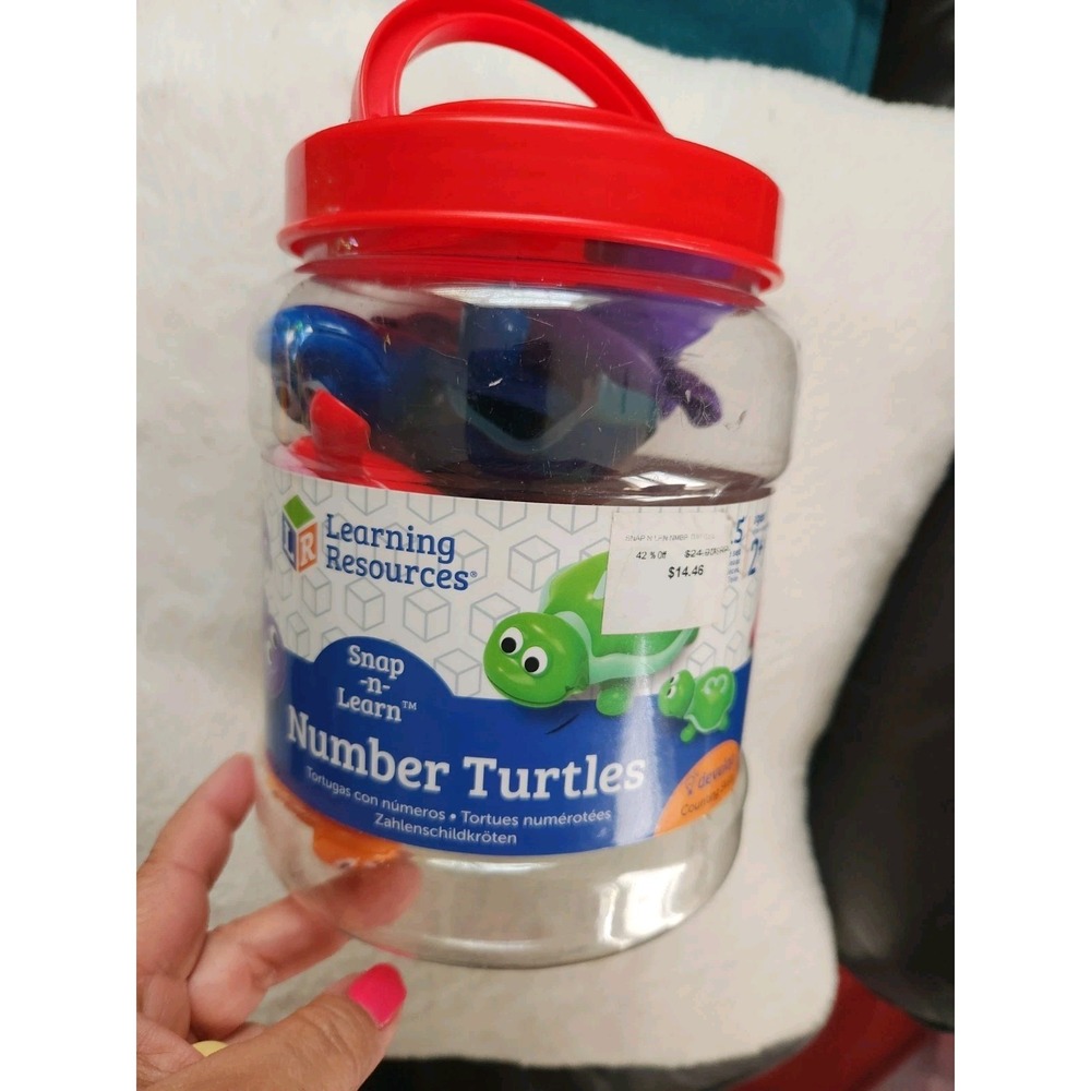 LEARNING RESOURCES SNAP-n-LEARN NUMBER TURTLES-AGES 18 Mo+